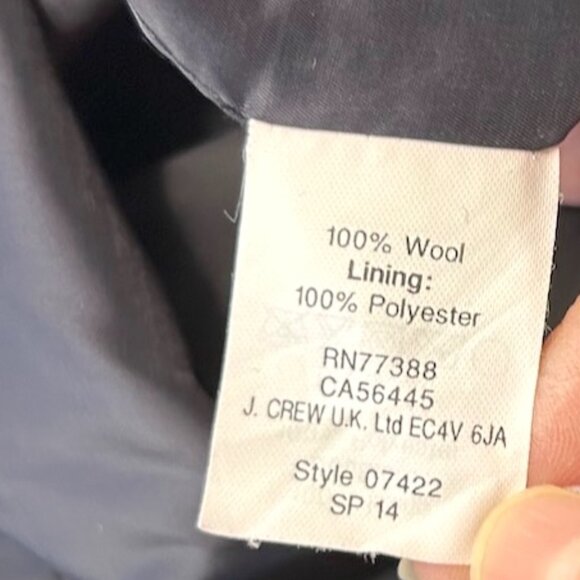 J. Crew navy wool piped sheath dress - Picture 7 of 11